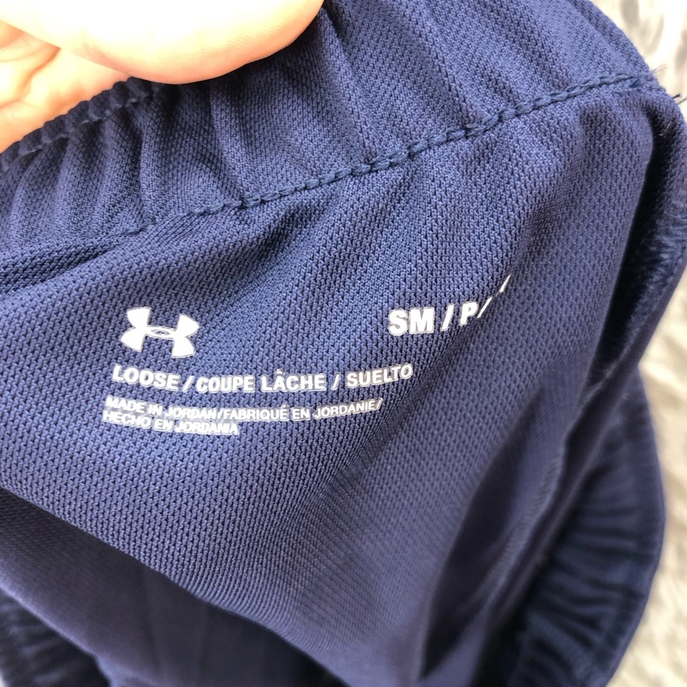 Under Armour Shorts Womens Small UA NWT Play Up 2.0 Loose Blue White Athletic - Picture 6 of 9